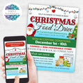 holiday food drive flyers for christmas canned food fundraiser